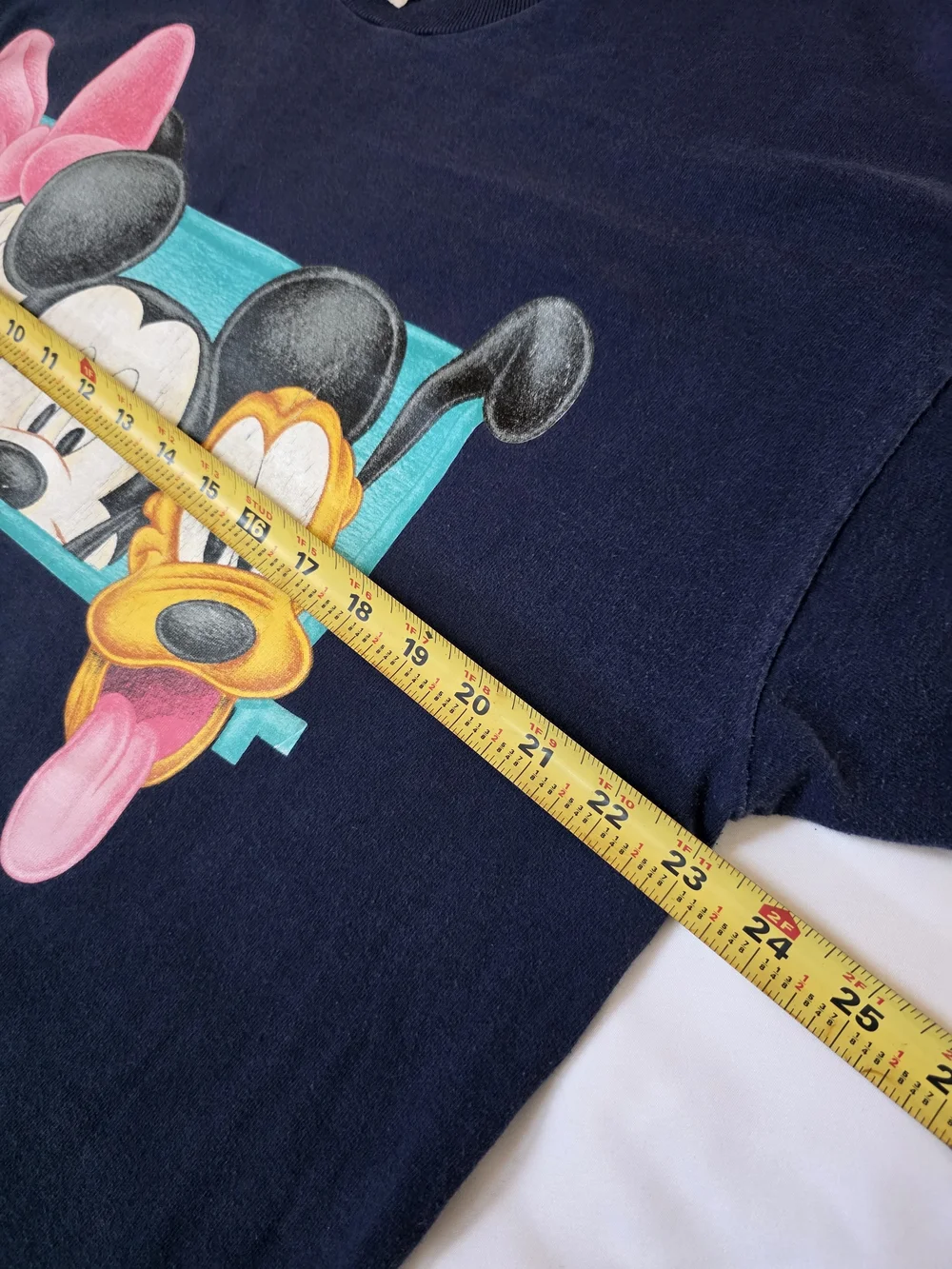 Disney Mickey Unlimited Minnie Mickey Mouse Pluto Adult Navy TShirt XL